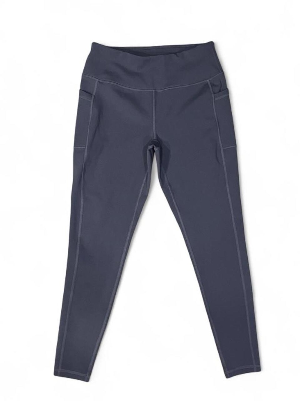 High-Rise Women's Leggings with Side Pockets — Dark Navy